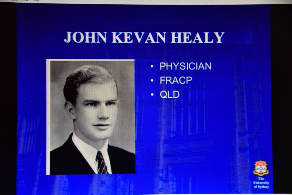 Dr. Healy's education at North Sydney Boys High School